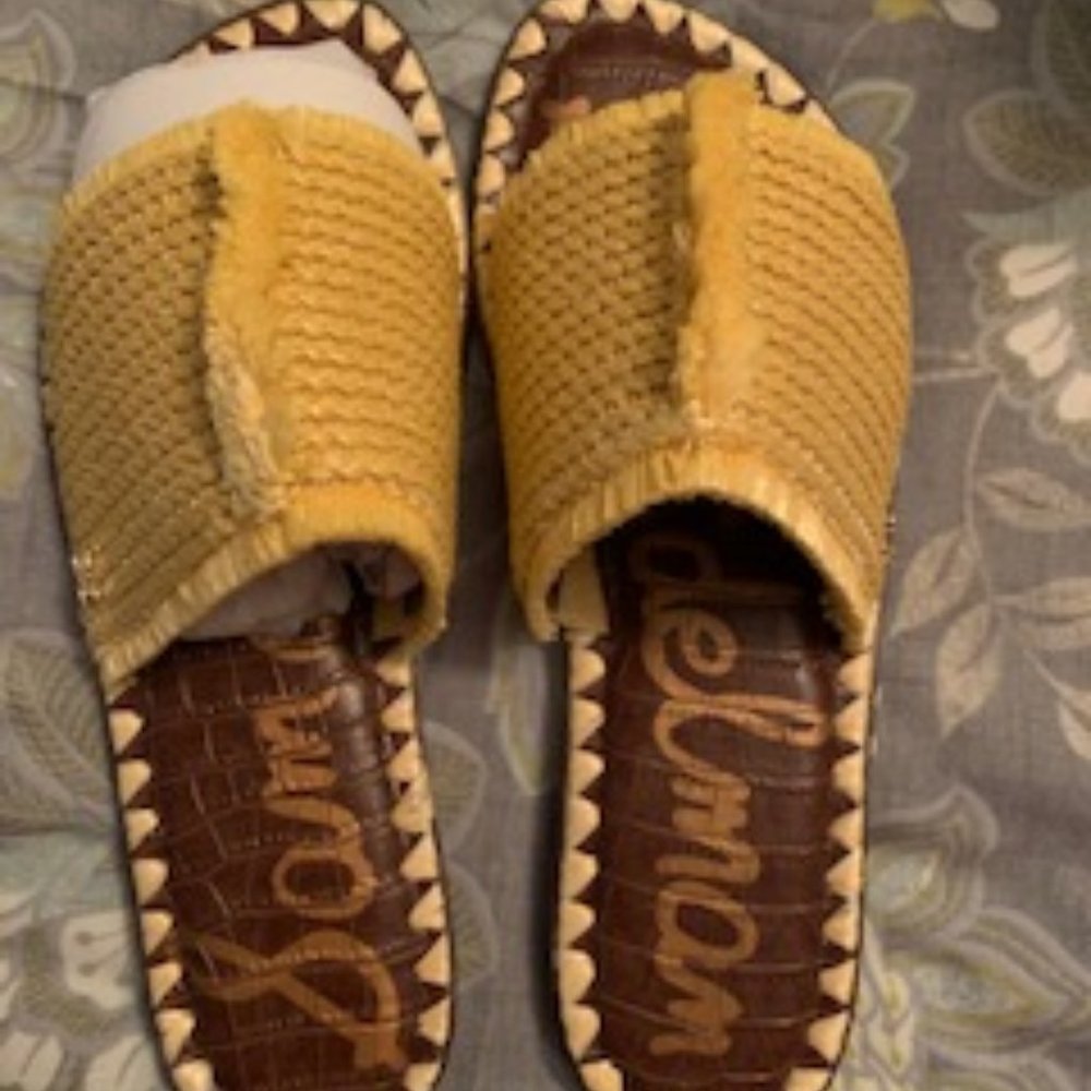 Glenda / Lemon Raffia Sam Edelman Sandals 6.5